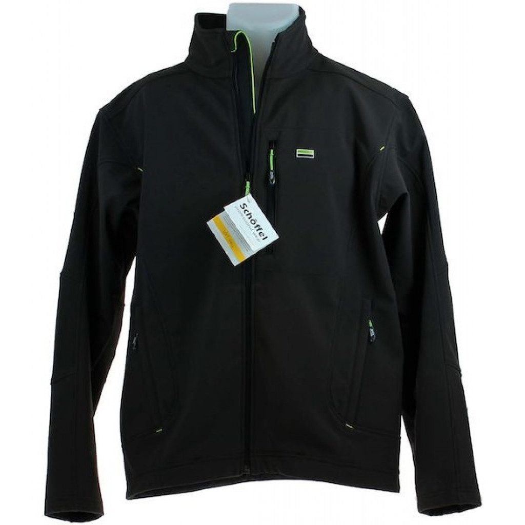 Softshell Jakki Svartur XXXL