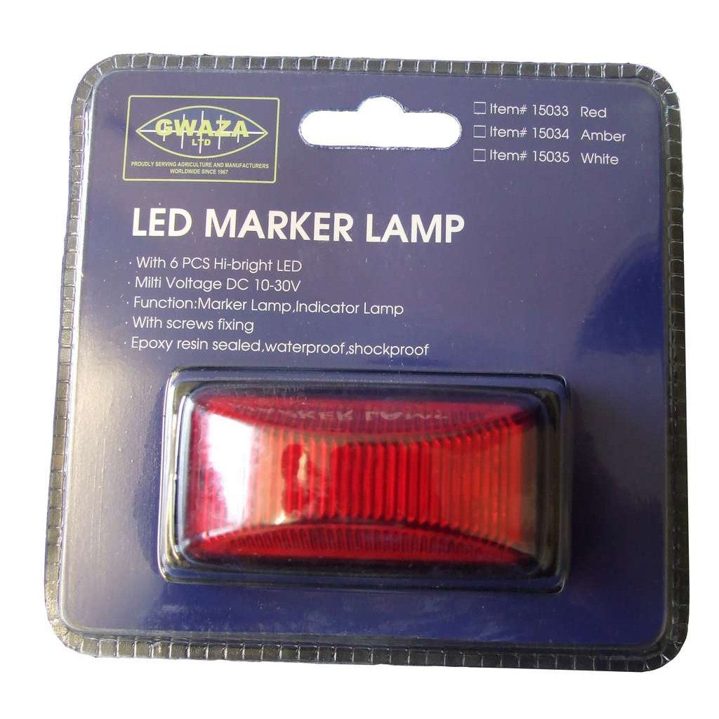 LED hliðarljós Rautt
