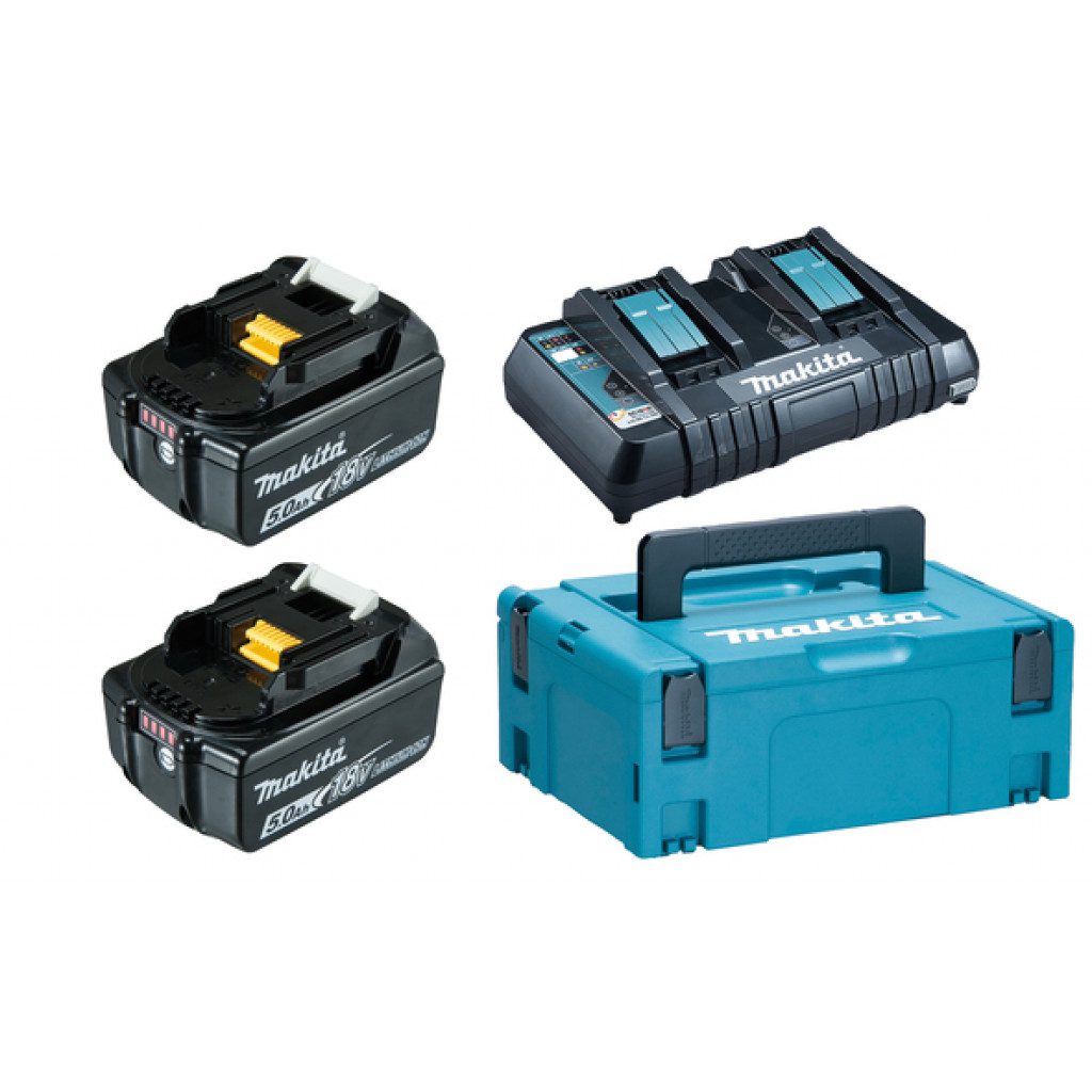 Rafhlöðupakki BL1850Bx2+DC18RD