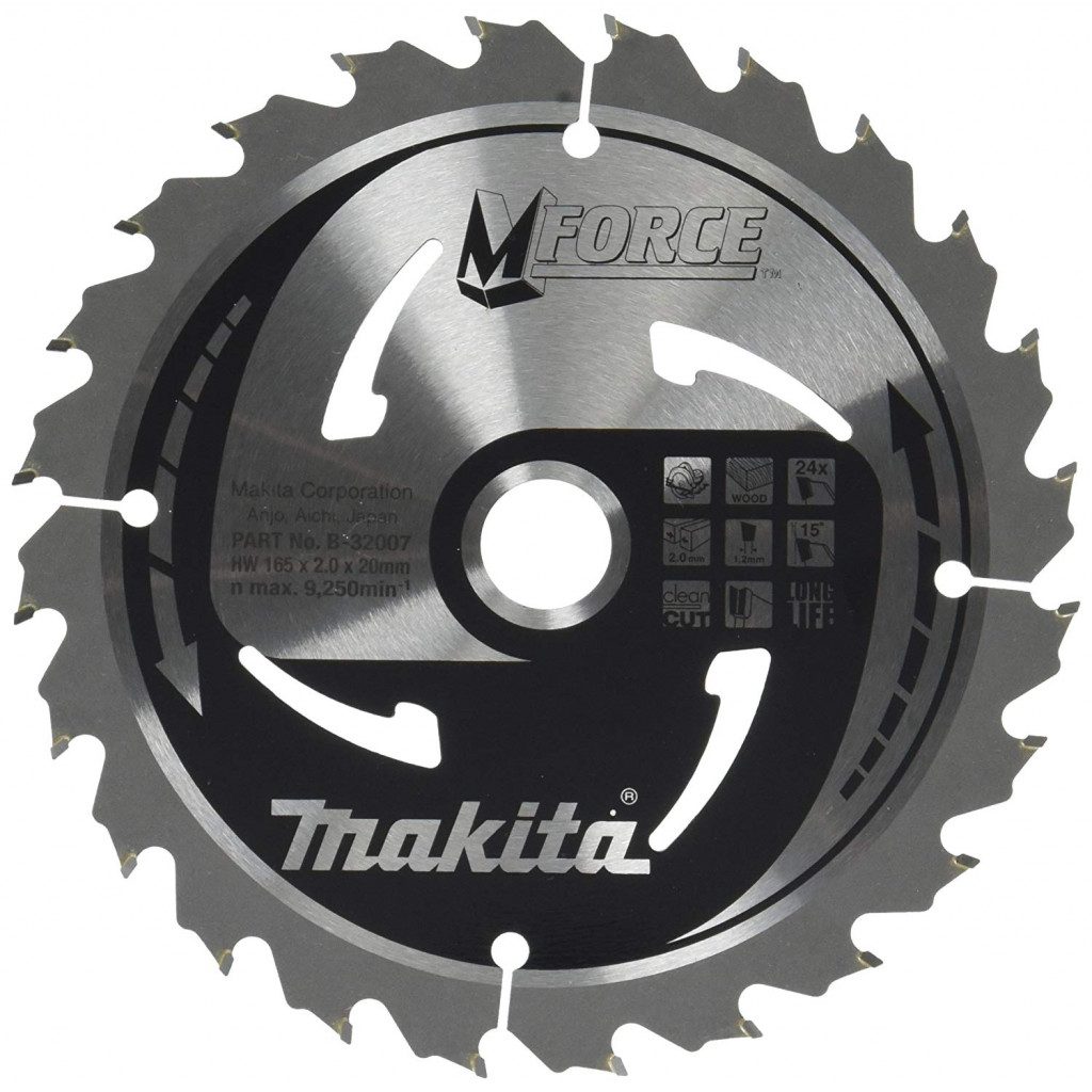 MAKITA Sagarblað M-Force TCT 165 x 20 mm - 24T - Viður