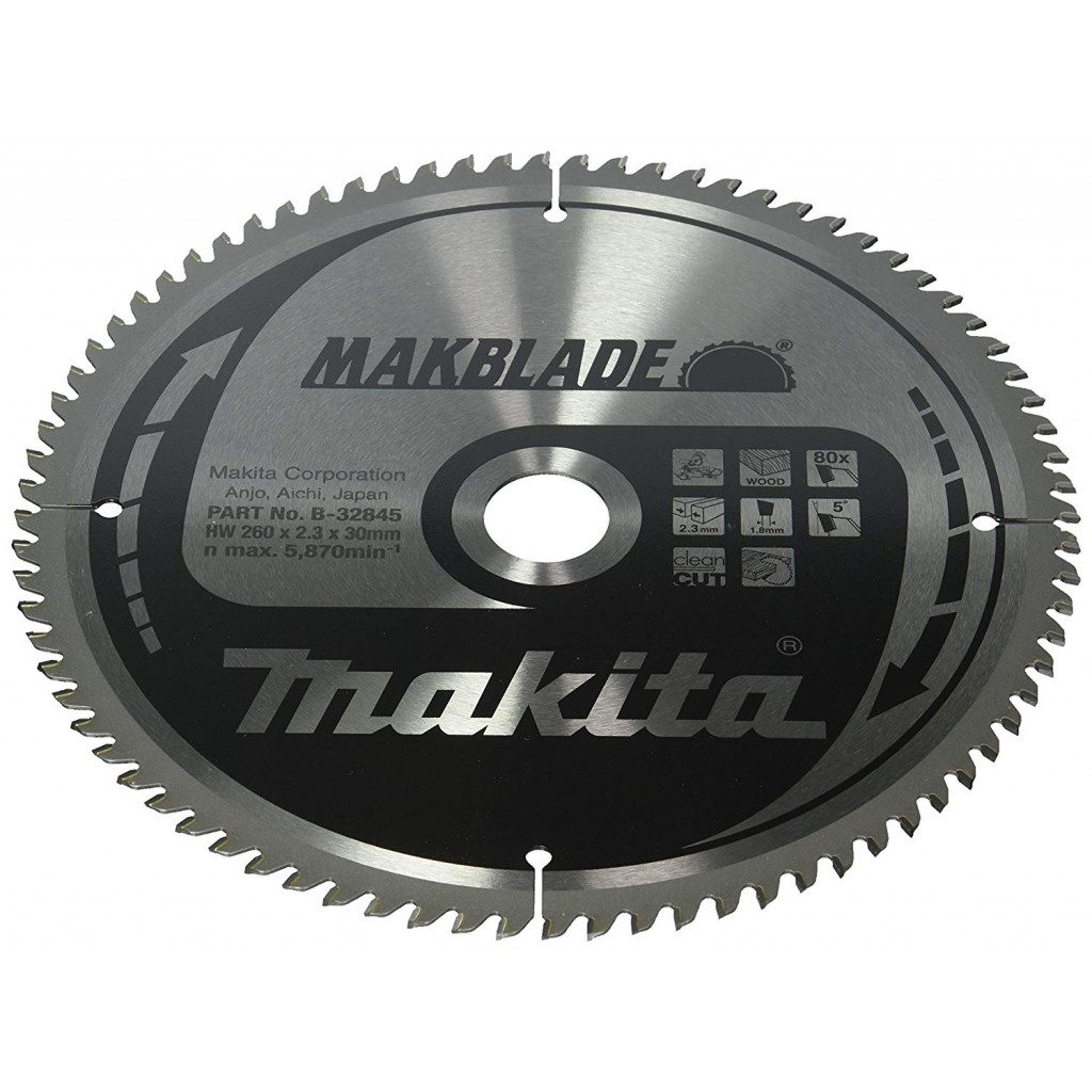 MAKITA Sagarblað Makblade TCT 260 x 30 mm - 80 T - Viður