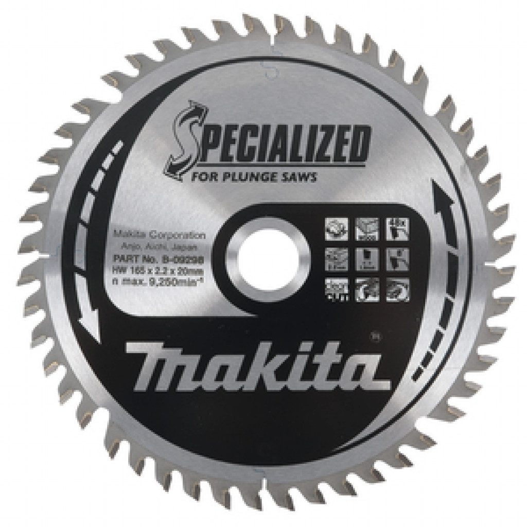 MAKITA Sagarblað Plunge TCT 165 x 20 mm - 48T - Viður