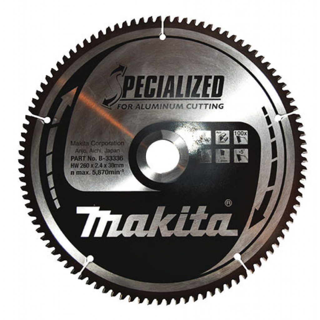 MAKITA Sagarblað Specialized TCT 260 x 30 mm - 100 T - Ál