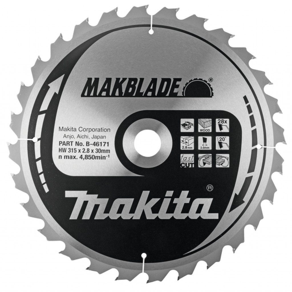 MAKITA Sagarblað Specialized TCT 260 x 30 mm - 24 T - Viður (Fast)