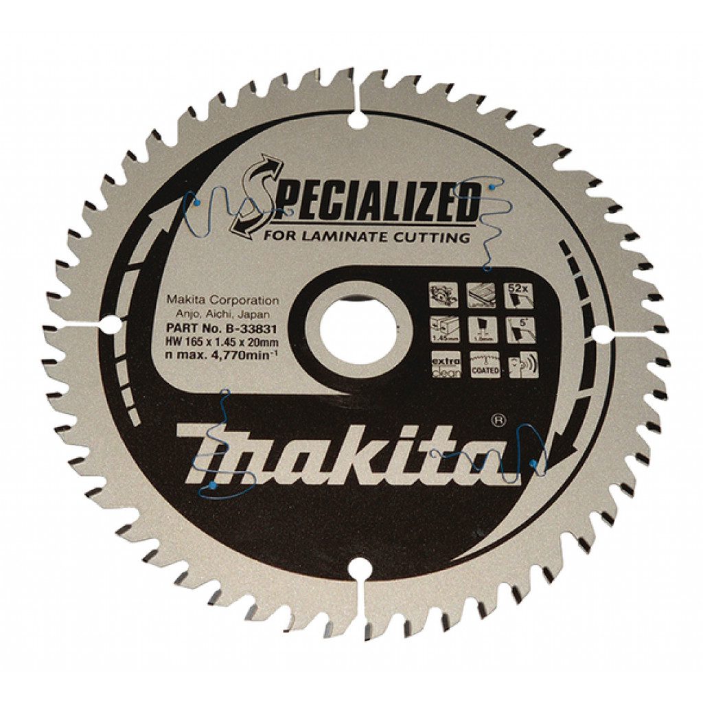 MAKITA Sagarblað Specialized TCT 165 x 20 mm - 52T - Parket