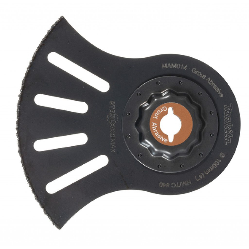 MAKITA MAM014 Multiblað 100mm Karbítur Fúga, Flísar 40Grit Starlock Max