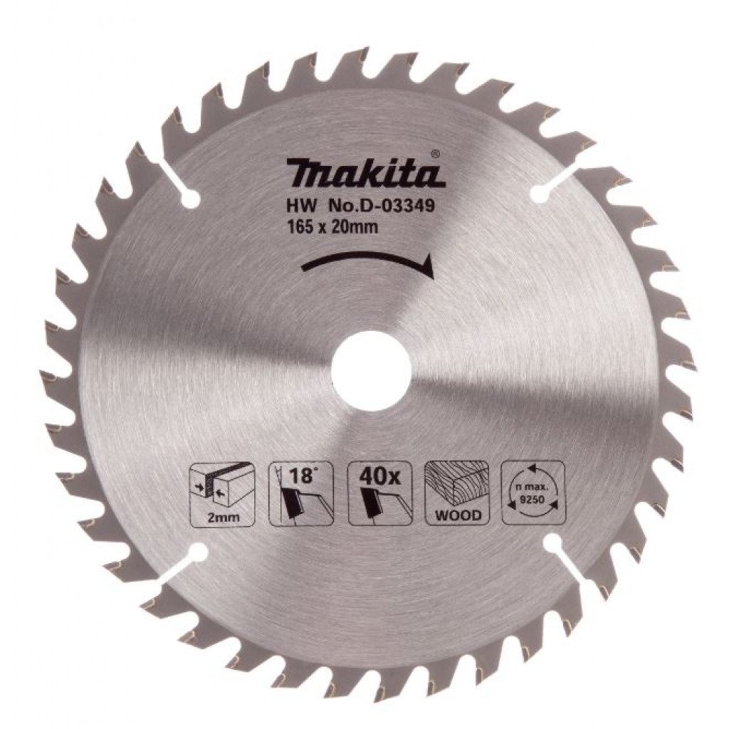 MAKITA Sagarblað 165 x 20 mm - 40T - Viður