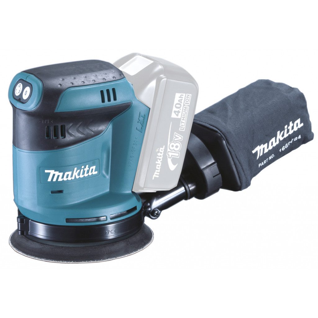 MAKITA Hjámiðjupússari 125mm - Franskur