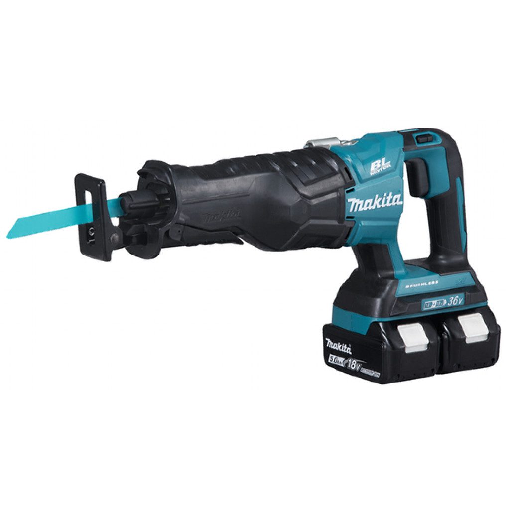 MAKITA 2x18V Sverðsög (2x 5Ah + tvöfalt hleðslutæki)