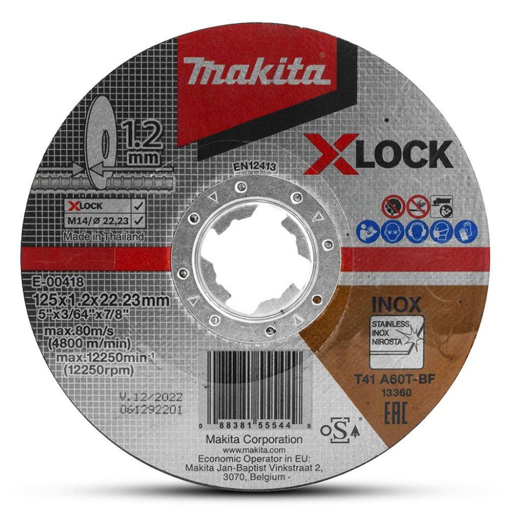 MAKITA X-Lock Skurðarskífa 125mm Stál