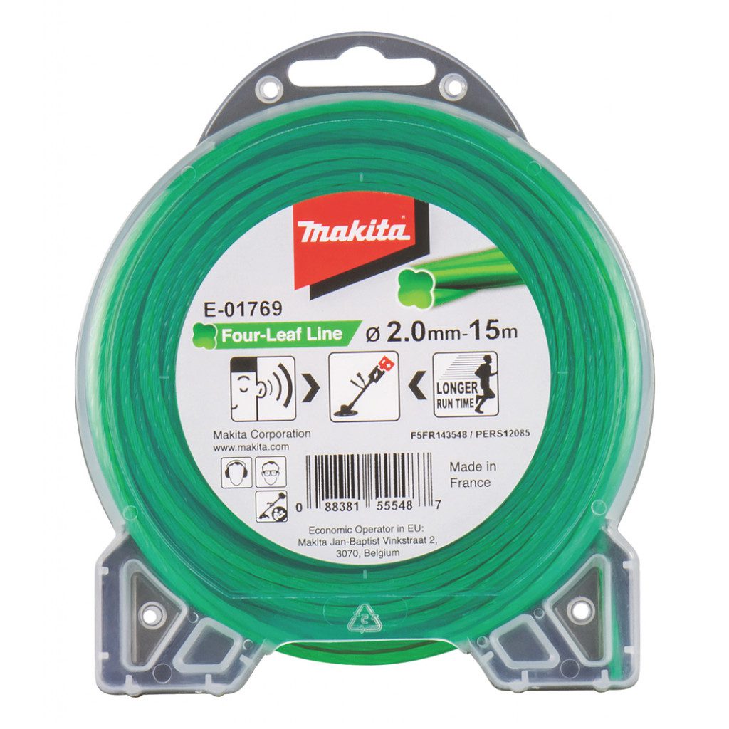 MAKITA Þráður í sláttuorf 2,0mm x 15m - Grænn Snúinn