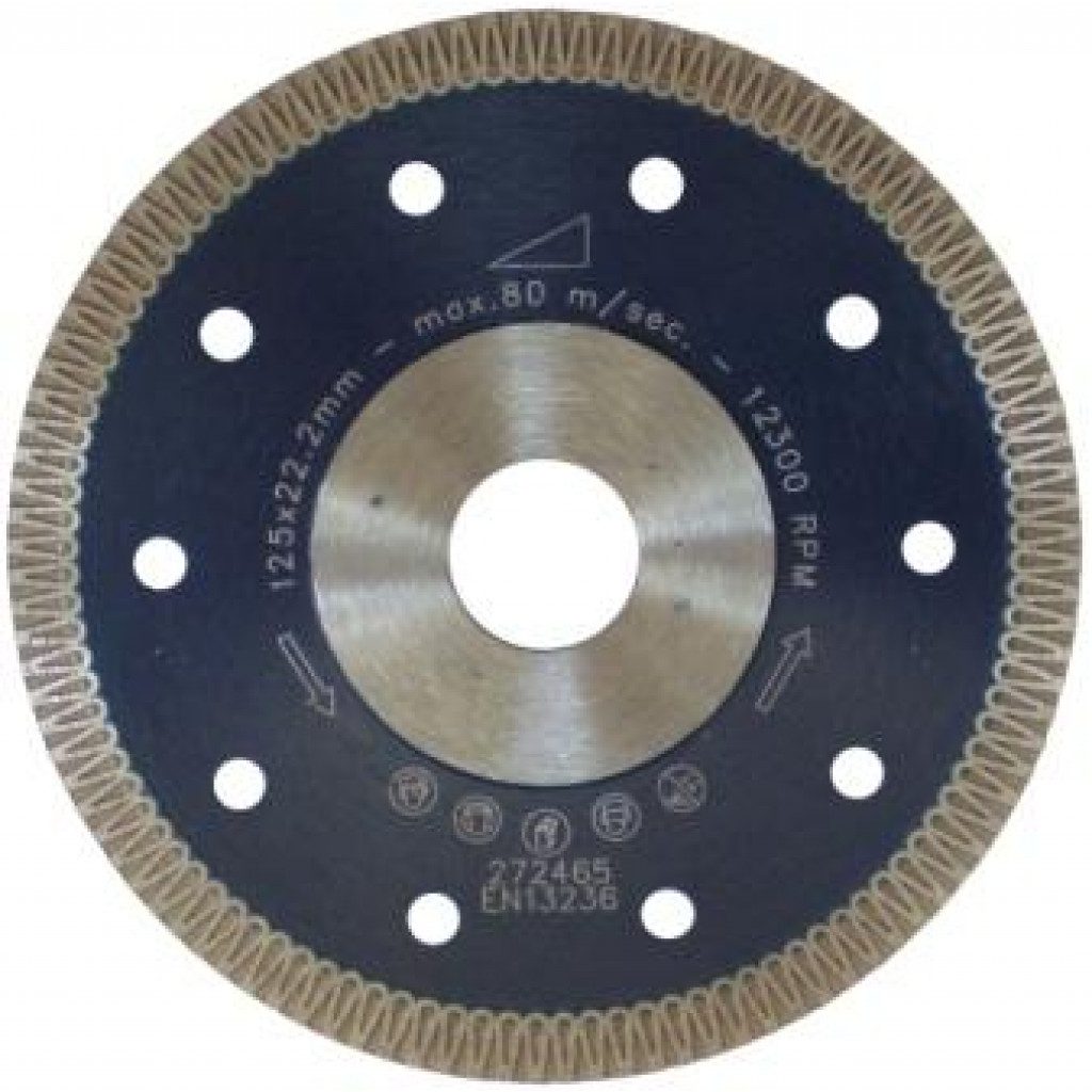 Demants skurðarskífa 125mm flísar/keramík (blátt)