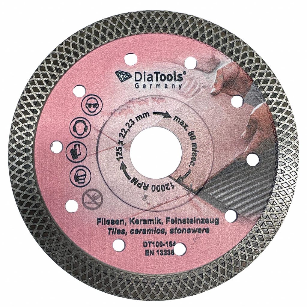 Demants skurðarskífa 125mm flísar/keramík (bleikt)