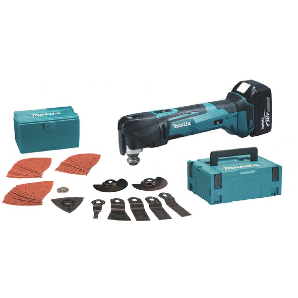 MAKITA Multi-sög 18V Sett m/rafhlöðu og aukahlutum