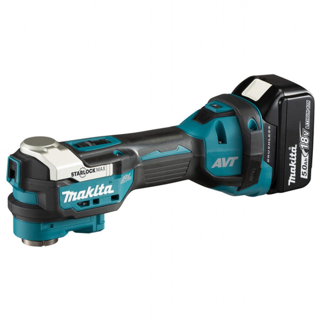 MAKITA Multi-sög 18V m/rafhlöðum og aukahlutum AWS - Hristivörn