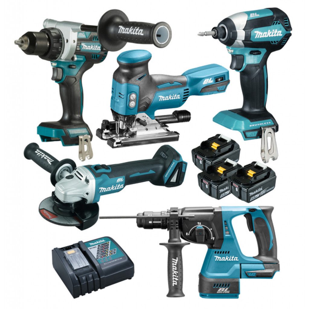 MAKITA 18V 5stk Verkfærasett TILBOÐS (Stinsög)