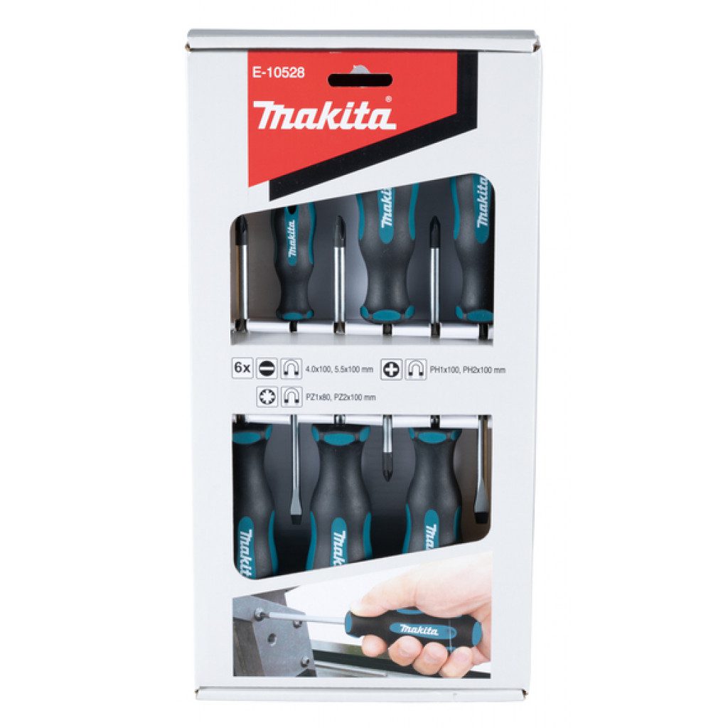 MAKITA Skrúfjárnasett 6stk.