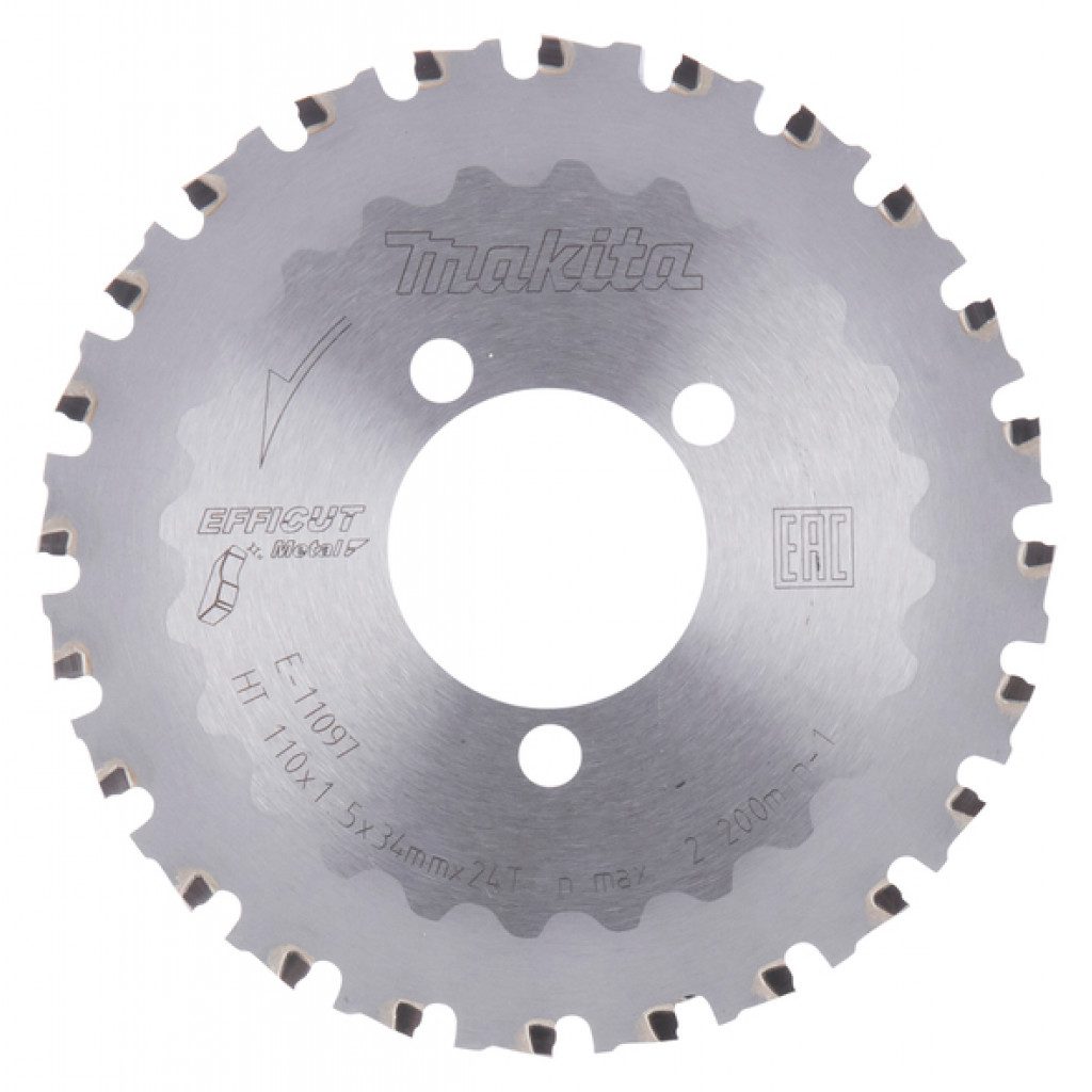 MAKITA Sagarblað Efficut TCT 110 x 34 mm - 24T - Járn, Stál