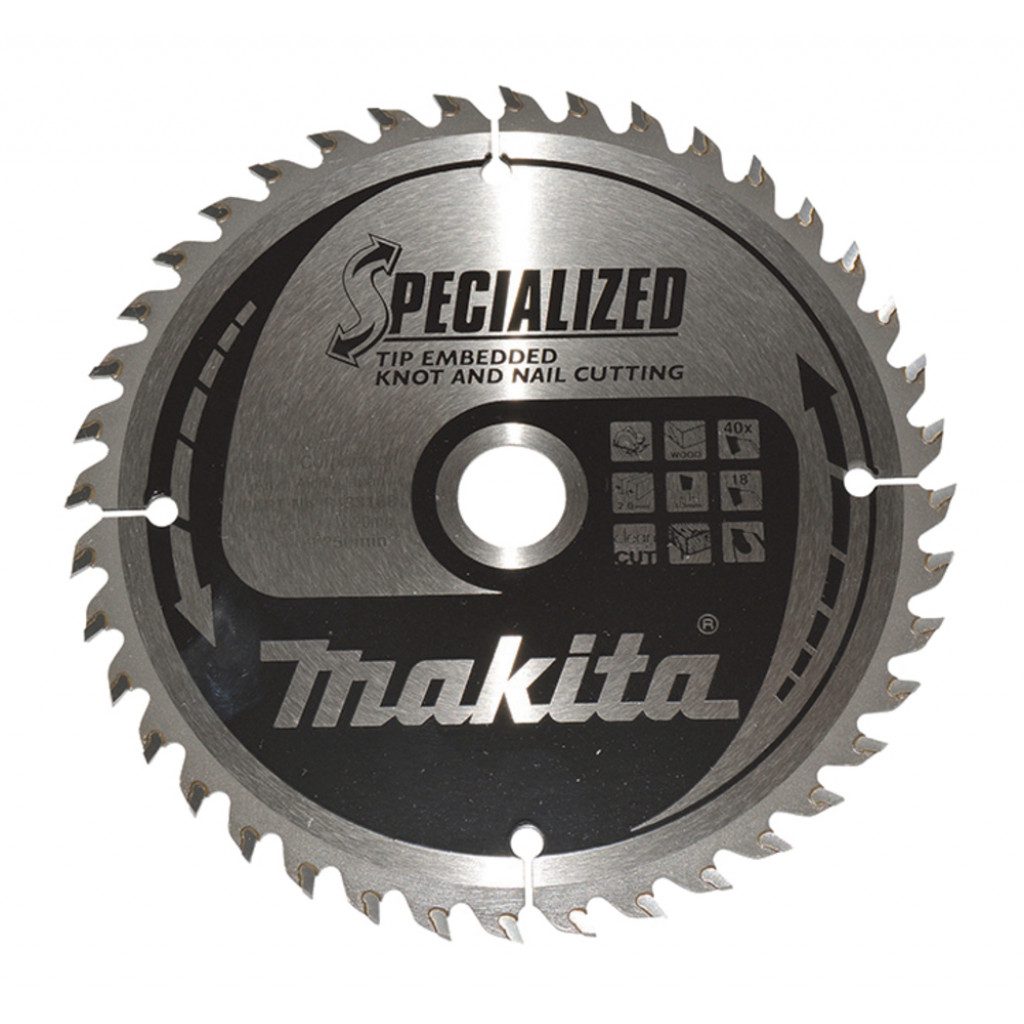 MAKITA Sagarblað Specialized TCT 165 x 20 mm - 40T - Viður og Naglar