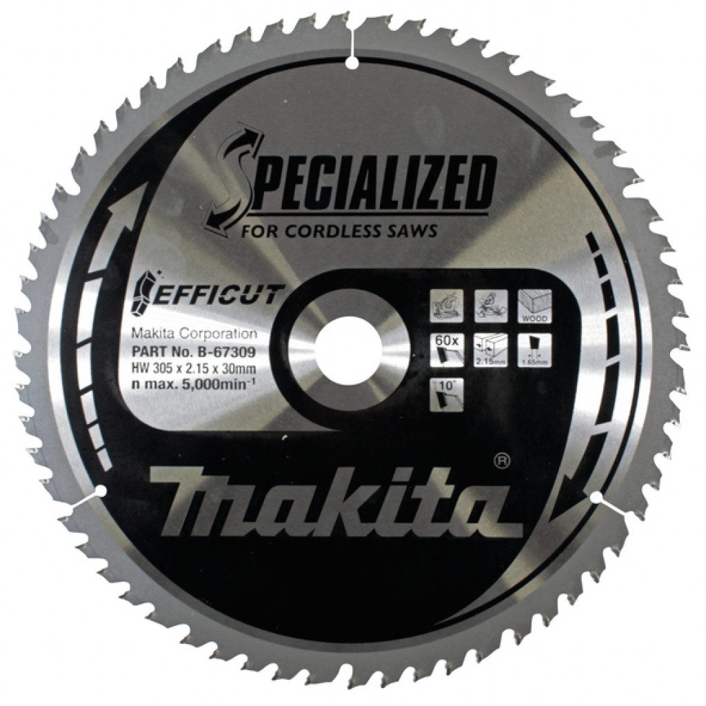 MAKITA Sagarblað Efficut TCT 305 x 30 mm - 60 T - Viður