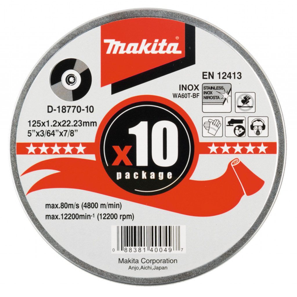 MAKITA Skurðarskífa 125x1,2