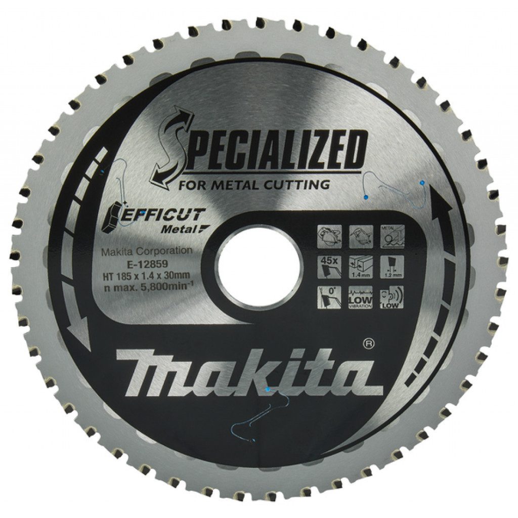 MAKITA Sagarblað Efficut TCT 185 x 30 mm - 45T - Járn