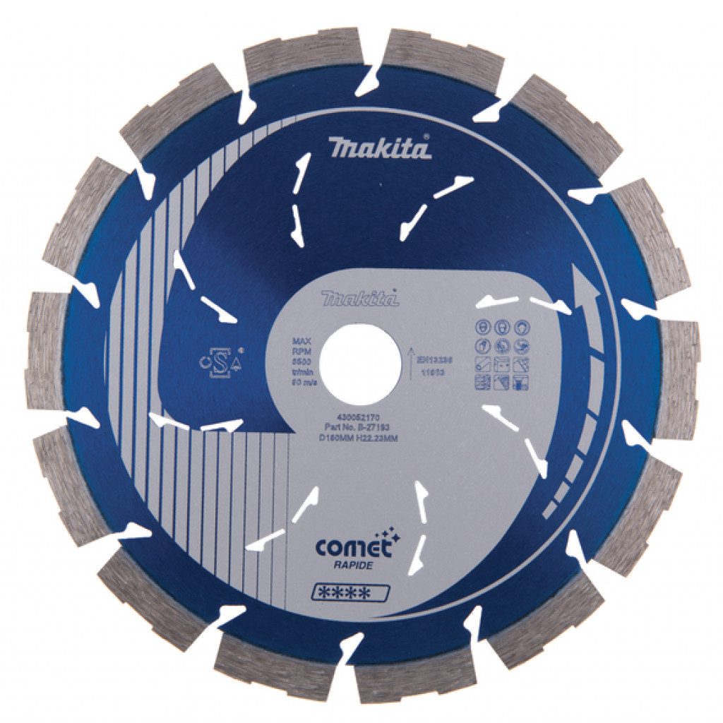 MAKITA Demantsblað 180mm x  22,23mm Comet