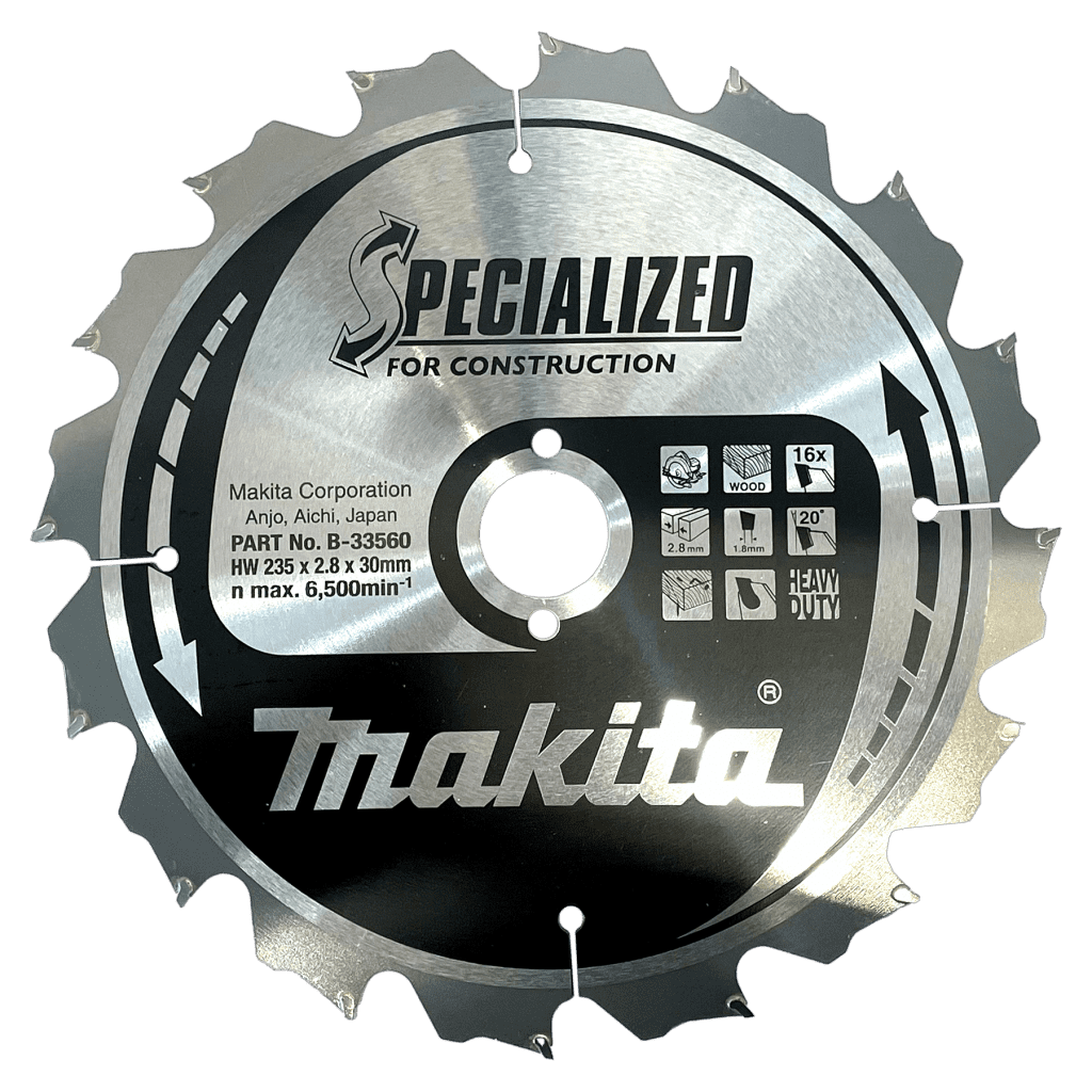 MAKITA Sagarblað Specialized TCT 235 x 30 mm - 16 T - Viður og Naglar (Construction)