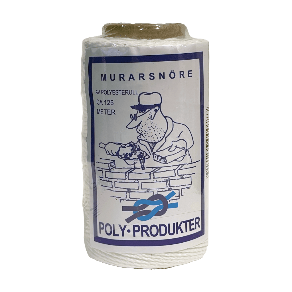 POLY Múrsnúra hvít 1mm 100gr