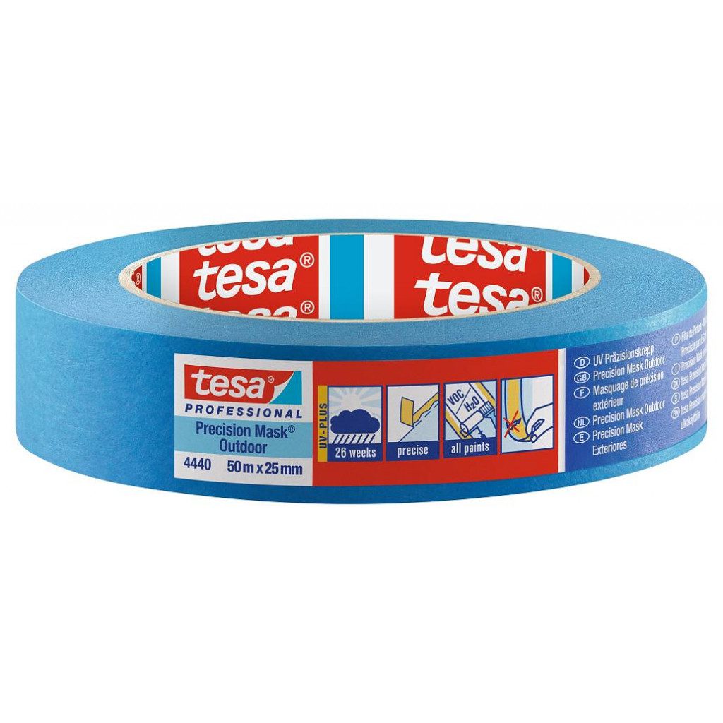 TESA Málningarlímband nákvæmt (Precision Mask) 25mm x 50m BLÁTT (4400)