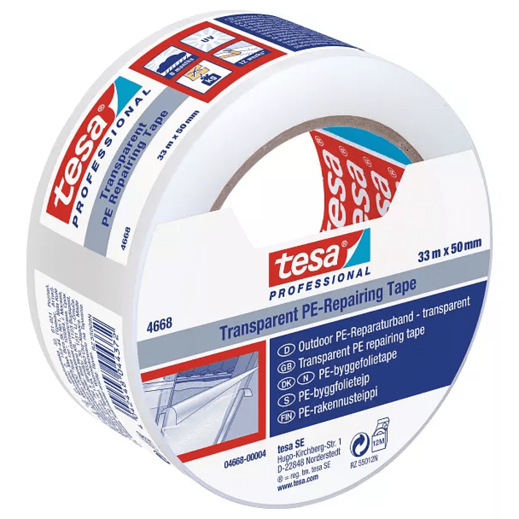TESA Rakasperru – Viðgerðarlímband Glært 33m x 50mm