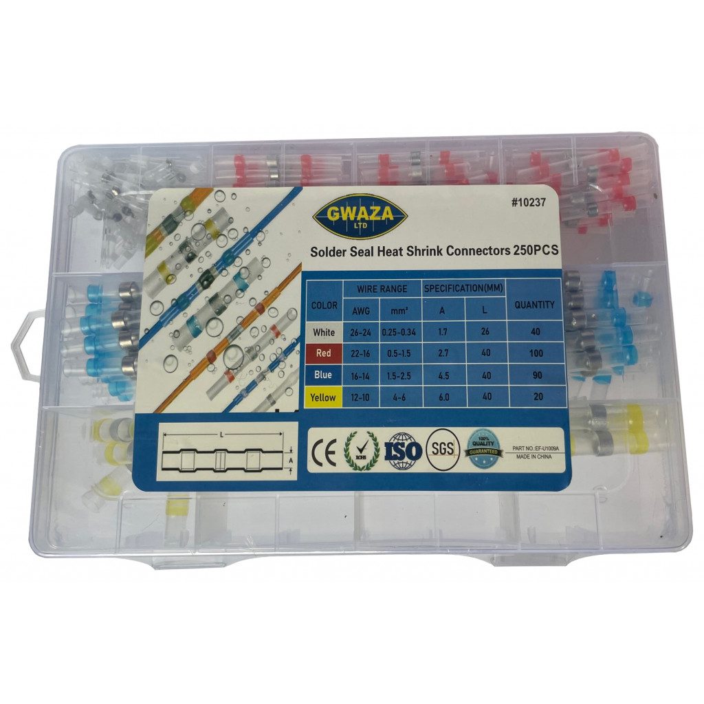 Connector Wire Kit Heat Solder Seal 250pcs