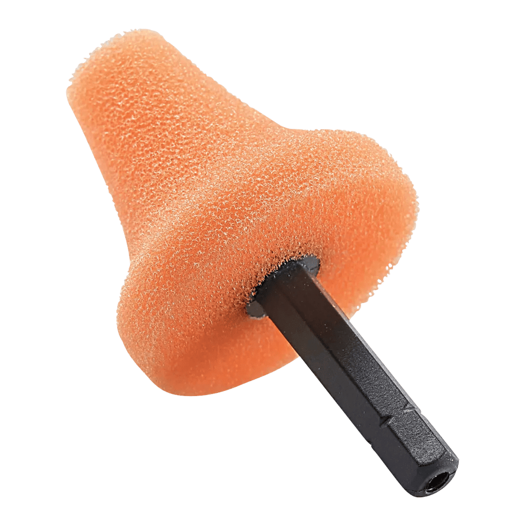 FLEX PK-O 35 HEX VE5 Miðlungs bónsvampur 35 mm Appelsínugulur (5stk)