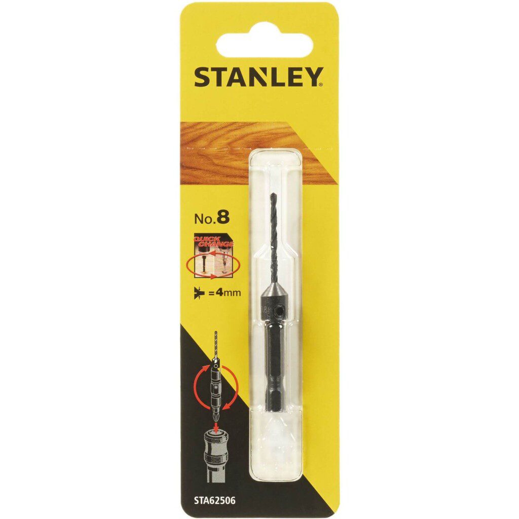 Stanley Bor (hex) með úrsnarara 4mm (No.8)