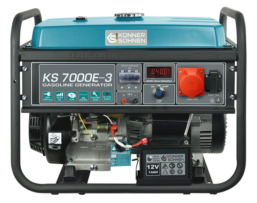 Könner & Söhnen KS 7000E-3 bensínrafstöð 400V 5,5 kW