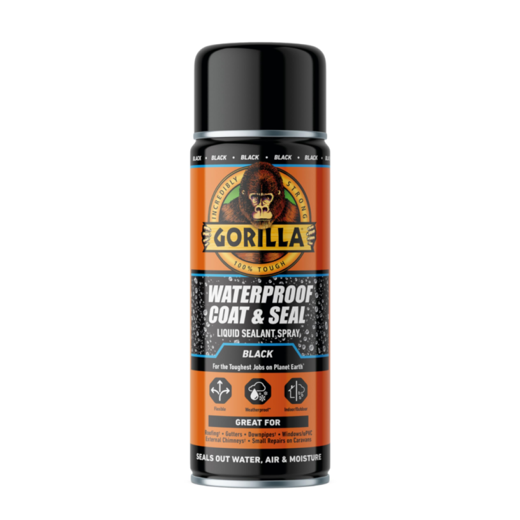 Gorilla Vatnsvörn Sprey Coat&Seal Svart 450ml