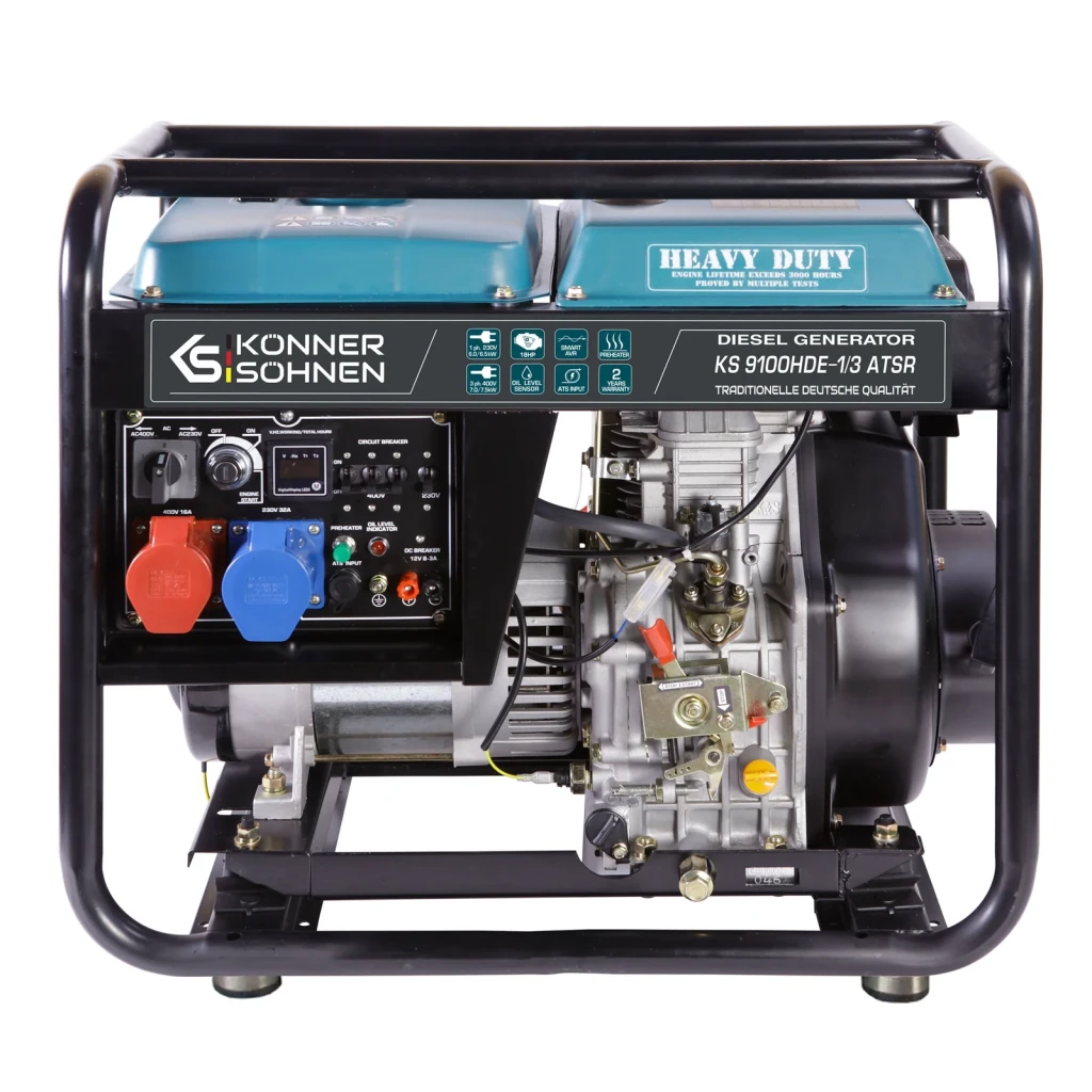 Könner & Söhnen KS 9100HDE-1-3 ATSR Díselrafstöð 230V/400V með ATS 7,5 kW