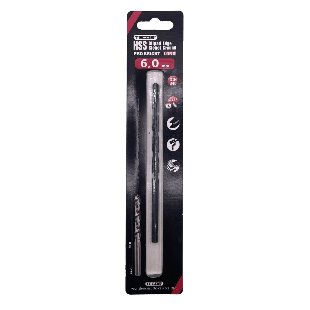 HSS stálbor Pro Langur 6,0×139mm 1 stk.