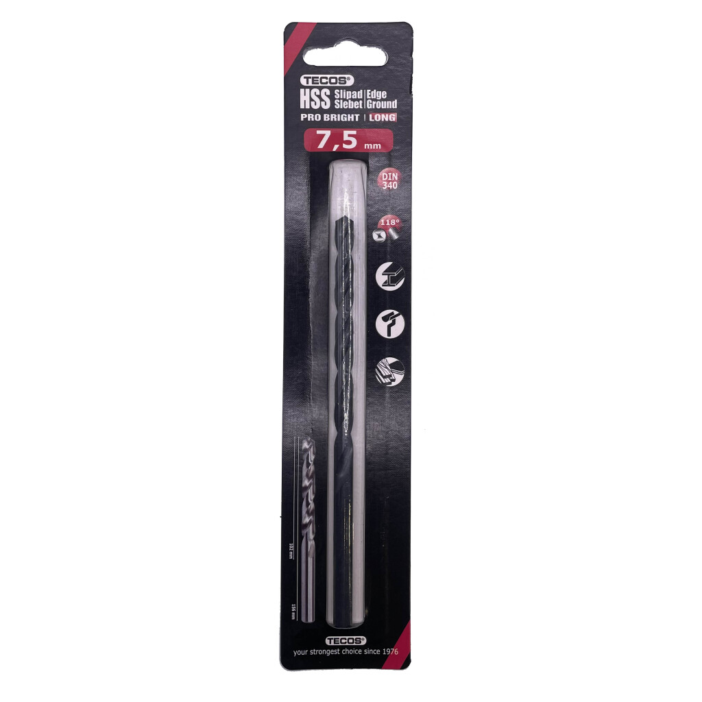 HSS stálbor Pro Langur 7,5×156mm 1 stk