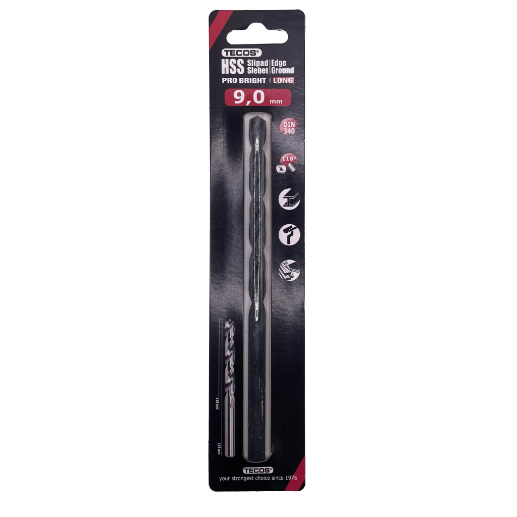 HSS stálbor Pro Langur 9,0×175mm 1 stk.