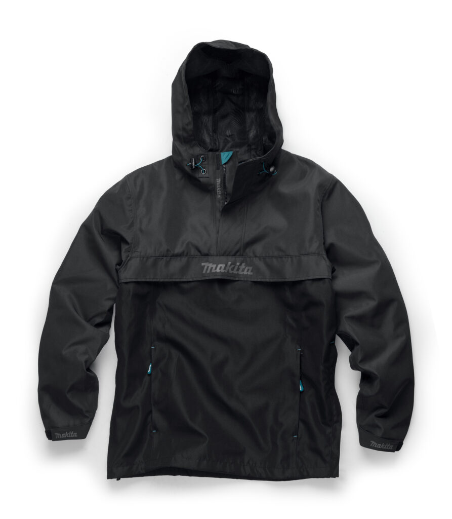 MAKITA Vinnujakki Aero Svartur/Grár Hálfrenndur 2XL